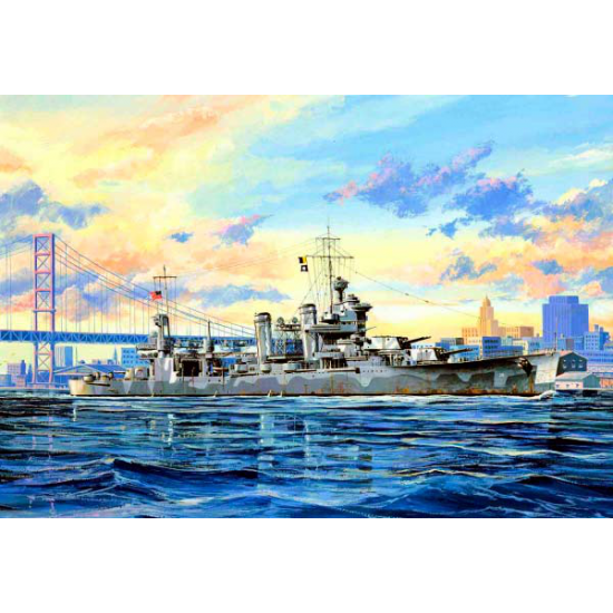 Trumpeter 05748 Сборная модель корабля крейсер СА-39 "Квинси" (1:700)