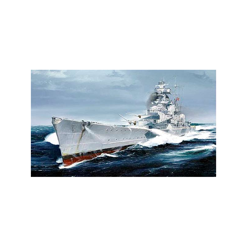Trumpeter 05775 Сборная модель корабля крейсер "Адмирал Хиппер" 1940 г (1:700)