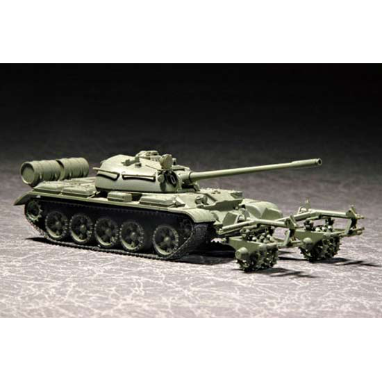 Trumpeter 07283 Сборная модель танка Т-55 с КМТ-5 (1:72)