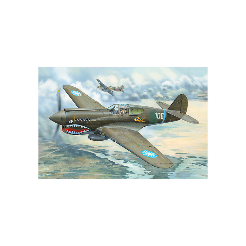 Trumpeter 02269 Сборная модель самолета P-40E War Hawk (1:32)