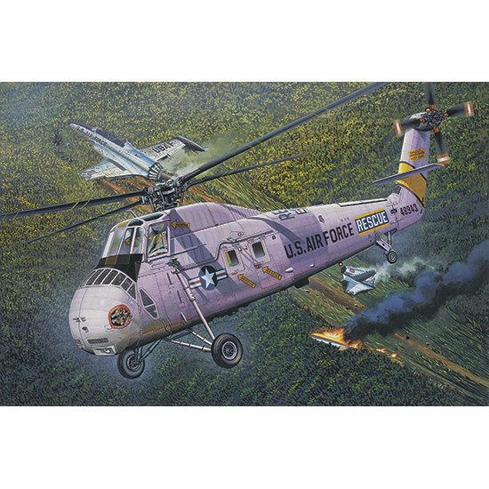 Trumpeter 02884 Сборная модель вертолета HH-34J USAF Combat Rescue (1:48)
