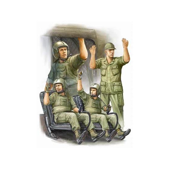 Trumpeter 00417 Фигурки солдат US Army CH-47 Crew in Vietnam (1:35)