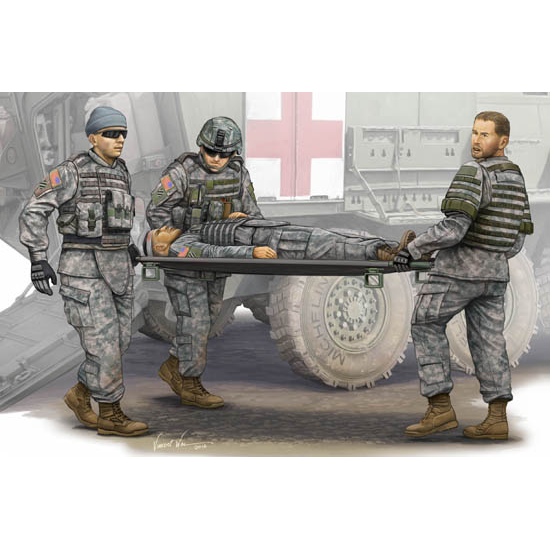 Trumpeter 00430 Фигурки солдат армии США бригада скорой помощи (1:35)