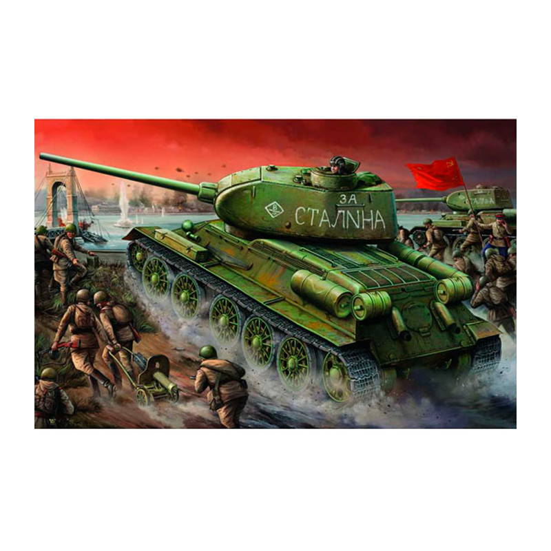 Trumpeter 00904 Сборная модель танка Т-34-85 мод 1944 г завода №174 (1:16)