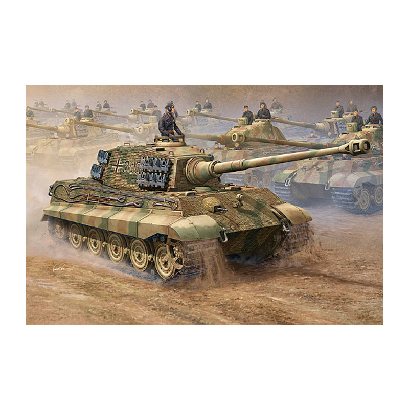 Trumpeter 00910 Сборная модель танка Королевский Тигр с 2 башнями (1:16)