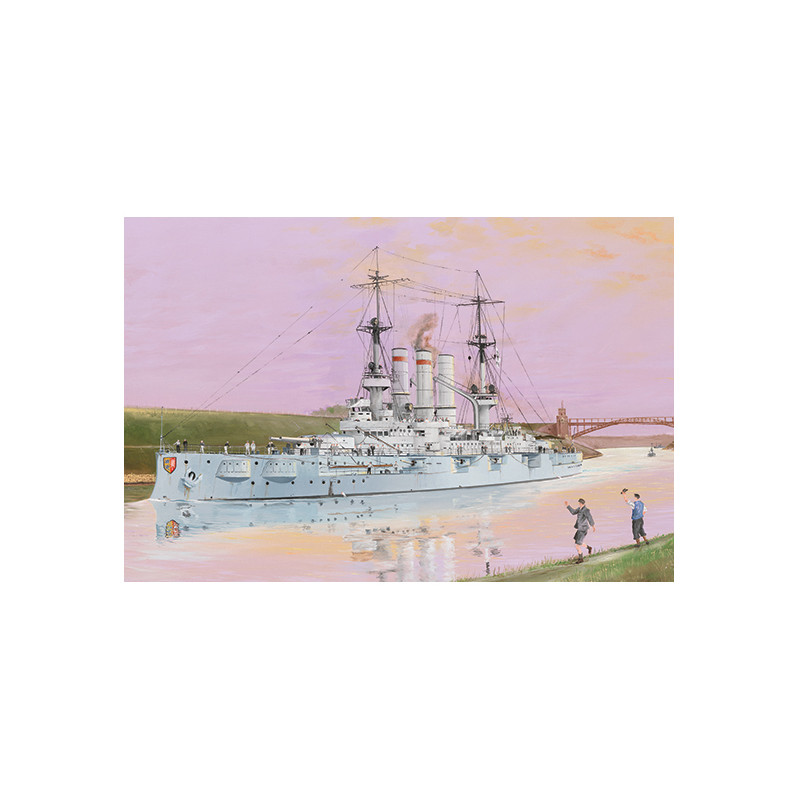 Trumpeter 05355 Сборная модель корабля Schleswig – Holstein Battleship 1908 (1:350)