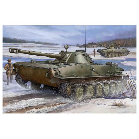 Trumpeter 00380 Сборная модель танка Russian PT-76 Light Amphibious Tank (1:35)
