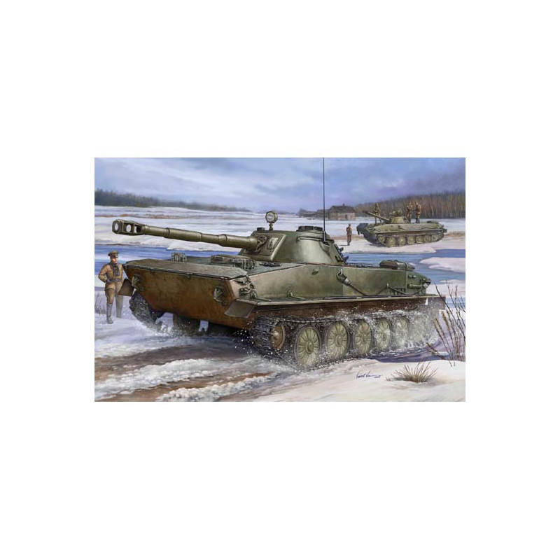 Trumpeter 00380 Сборная модель танка Russian PT-76 Light Amphibious Tank (1:35)