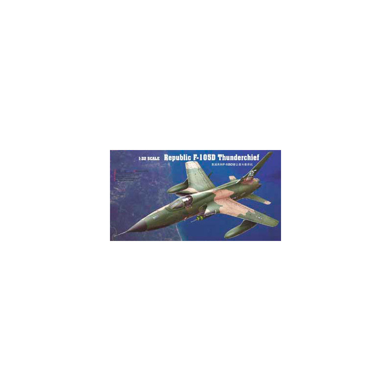 Trumpeter 02201(E) Сборная модель самолета F-105D Thunderchief (с дополнениями) (1:32)
