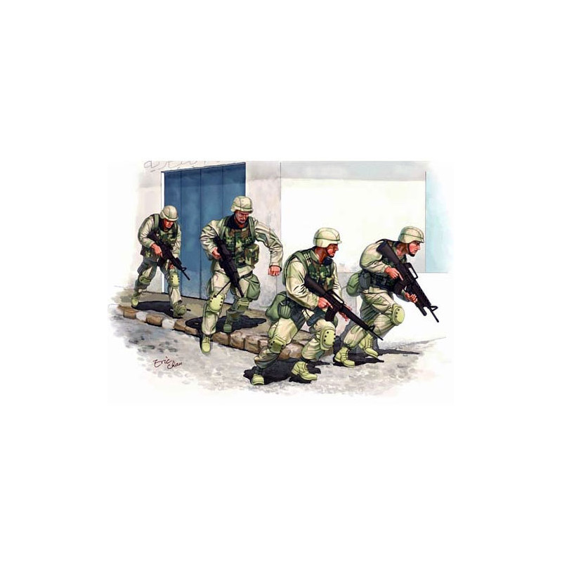 Trumpeter 00418 Фигурки солдат Modern U.S. Army in Iraq (2005) (1:35)