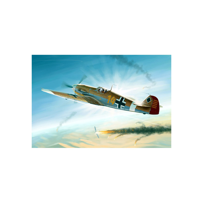 Trumpeter 02293 Сборная модель самолета Messerschmitt Bf 109F-4/Trop (1:32)