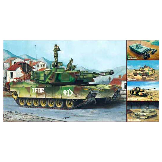 Trumpeter 01535 Сборная модель танка М1А1/А2 "Абрамс" (5 в 1) (1:35)