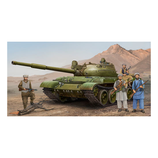 Trumpeter 01551 Сборная модель танка Т-62 мод 1975 + КТД2 (1:35)