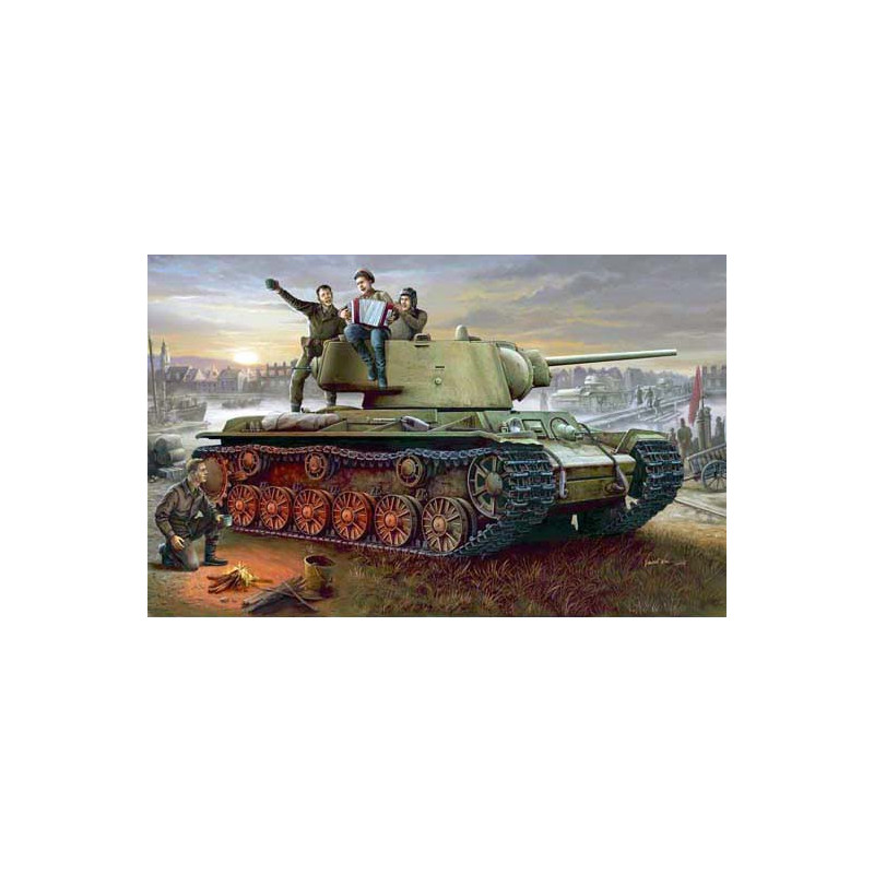 Trumpeter 00360 Сборная модель танка КВ-1 модель 1942 г с легкой башней (1:35)