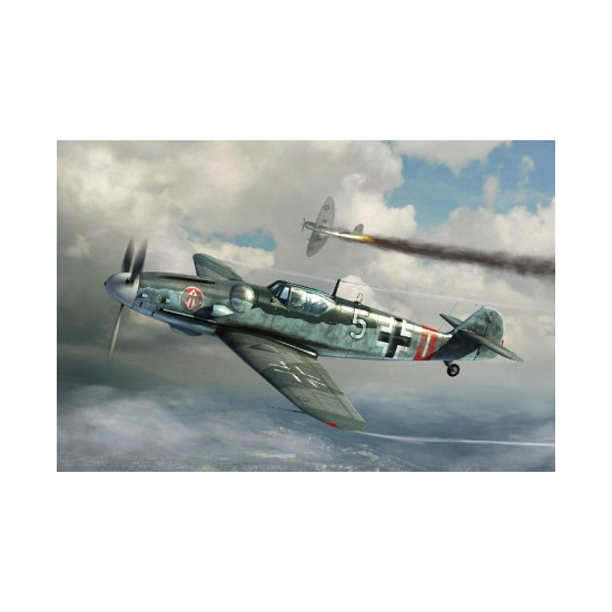 Trumpeter 02297 Сборная модель самолета Мессершмитт Bf 109G-6 (поздний) (1:32)