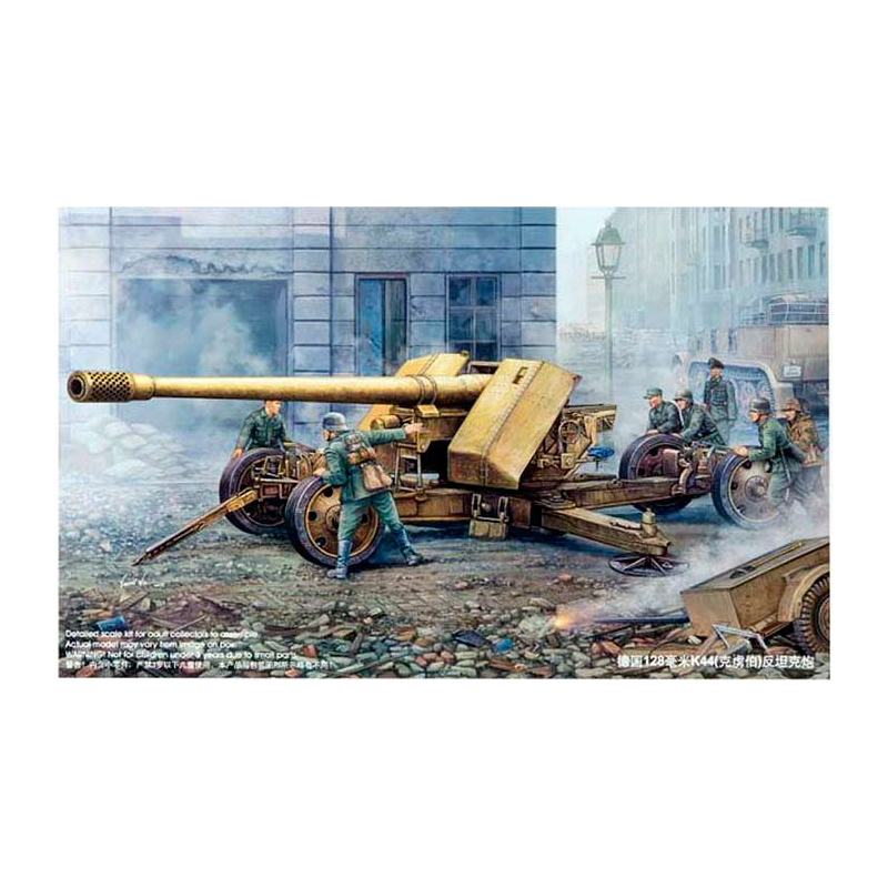 Trumpeter 02317 Сборная модель 128-мм противотанковой пушки Pak 44 Крупп (1:35)