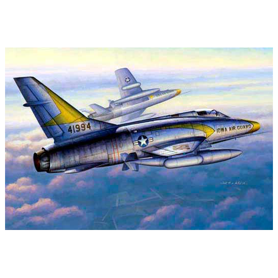 Trumpeter 02838 Сборная модель самолета F-100C "Супер Сейбр" (1:48)